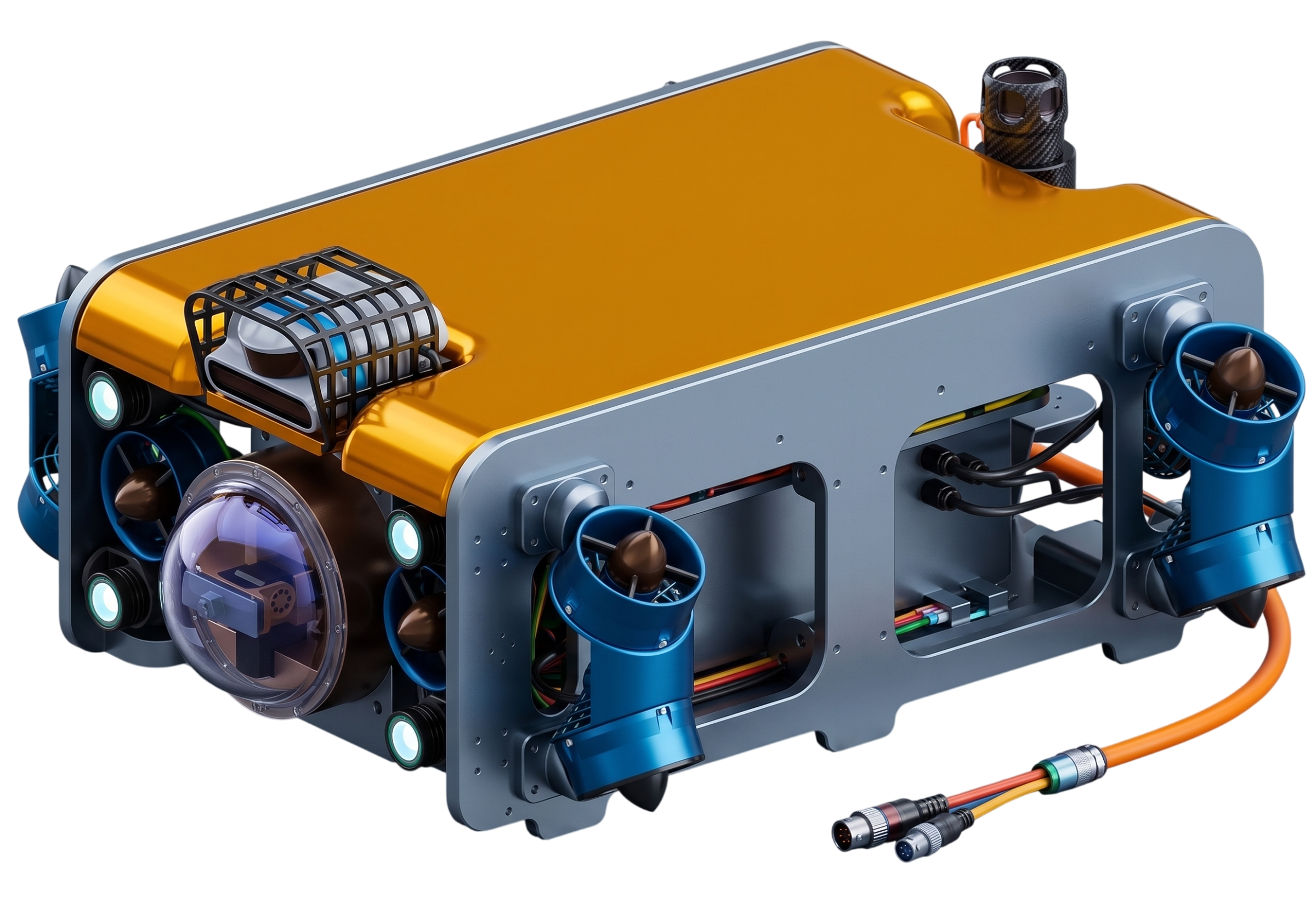 Underwater remotely operated vehicle