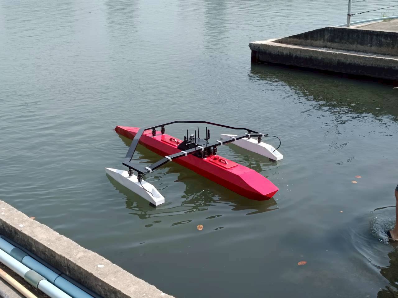 USV on water