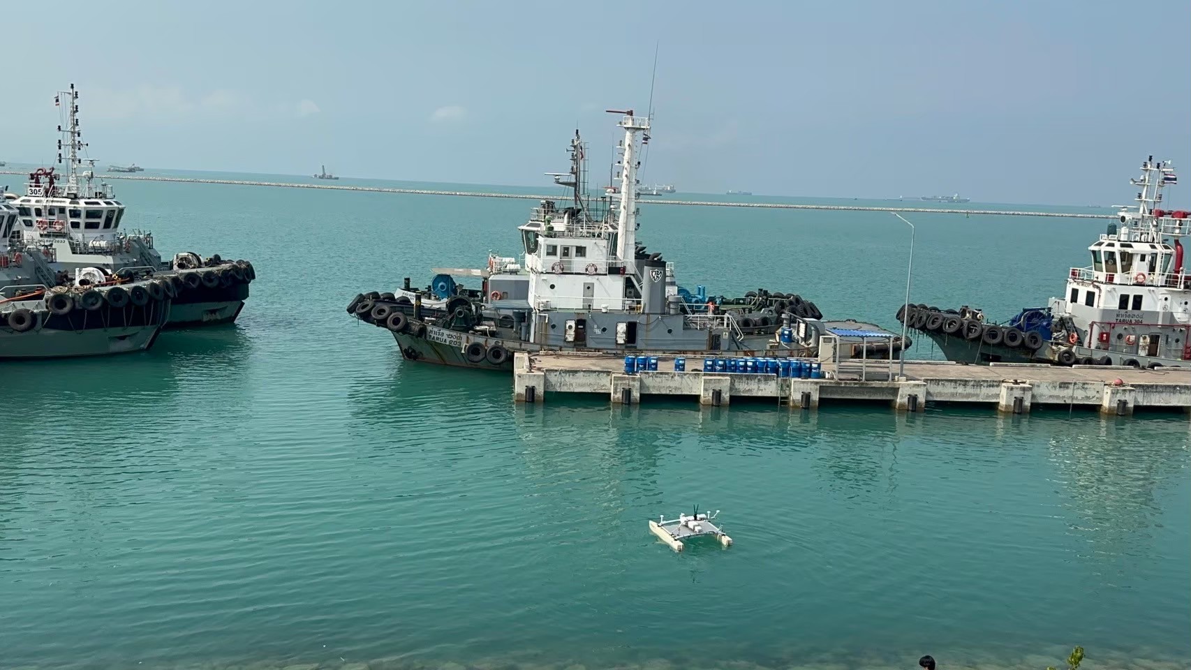 USV field deployment at a port